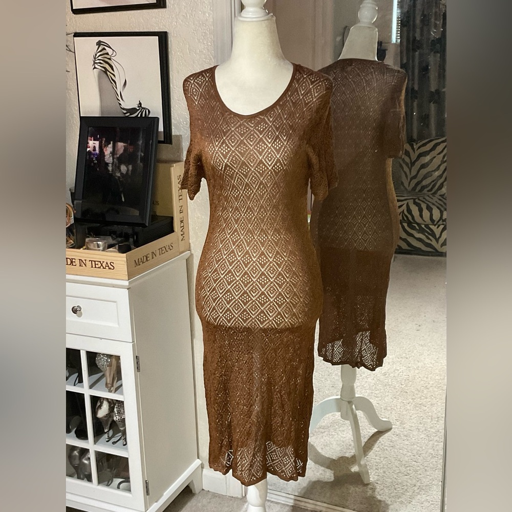 NWT Brown Knit Dress